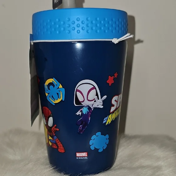 Zak! Marvel Spidey& His Amazing Friends Kids 12oz Tumbler w/Leak Proof Straw NWT - Picture 7 of 11